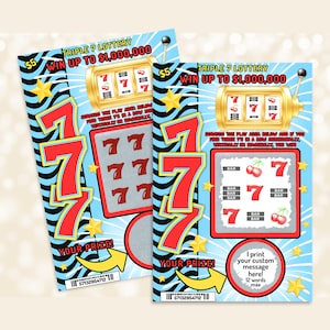 Carte ANNONCE DE GROSSESSE, carte à gratter, faux billet de loterie, grands-parents, tante, oncle, grand-mère, bébé, toutes les occasions