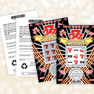 Carte ANNONCE DE GROSSESSE, carte à gratter, faux billet de loterie, grands-parents, tante, oncle, grand-mère, bébé, toutes les occasions