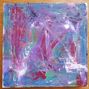Abstract Oils Purples & Blues