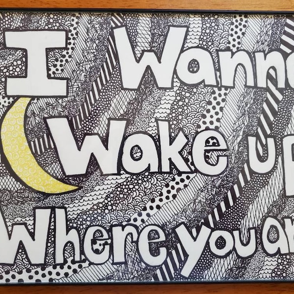 Iris Lyrics Zentangle