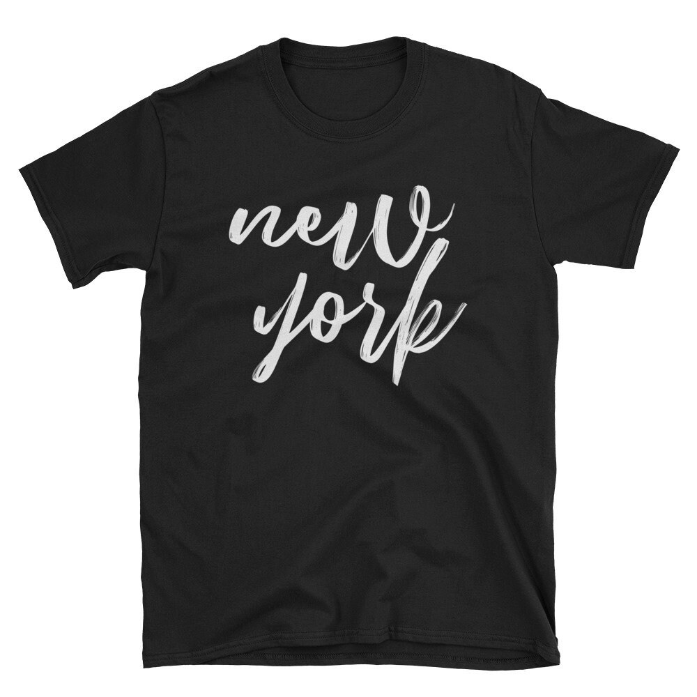 New York ShortSleeve Black TShirt / New York City Tee Shirt Etsy
