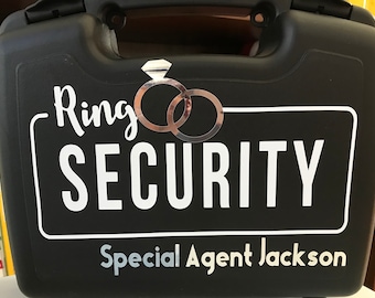 RING SECURITY Briefcase Only - Ring Bearer Case Limited time FREE Personalization!! sunglasses extra charge