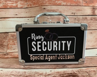 RING SECURITY Briefcase Only - Ring Bearer Case Limited time FREE Personalization!! sunglasses extra charge. Combination, keyless, lockable!