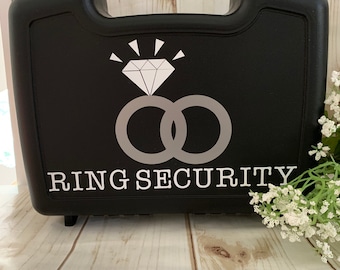 RING Security briefcase Only - READY to SHIP - Ring Bearer case sunglasses are an extra charge