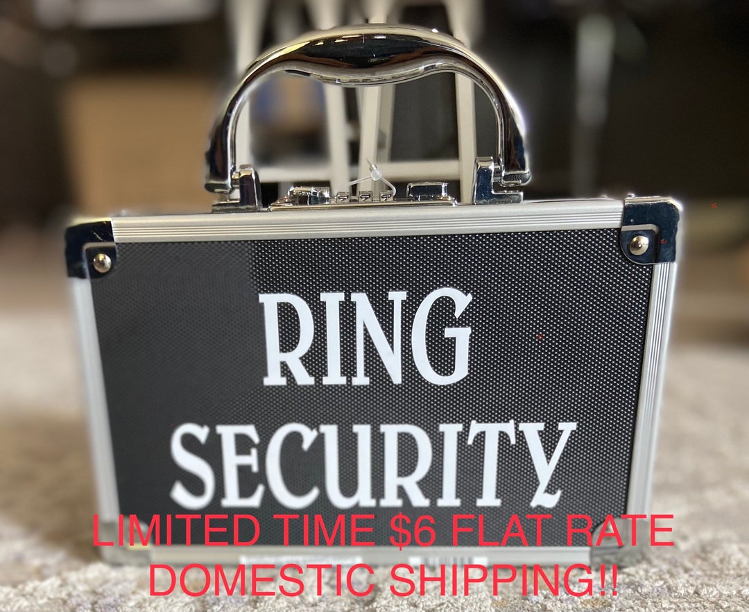 RING SECURITY Briefcase Only Ring Bearer Case Low Shipping Price Sunglasses Extra Charge