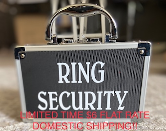 RING SECURITY Briefcase Only - Ring Bearer Case Low Shipping price!! sunglasses extra charge. Combination, keyless, lockable!