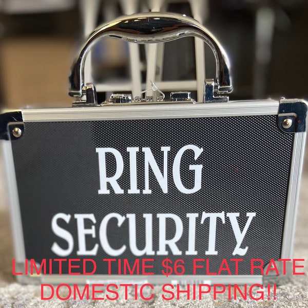RING SECURITY Briefcase Only - Ring Bearer Case Low Shipping price!! sunglasses extra charge. Combination, keyless, lockable!