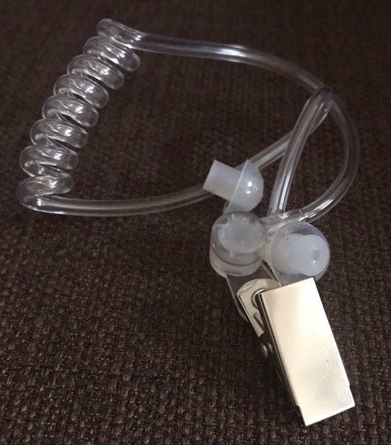FREE SHIPPING! earbud earpiece badge and glasses