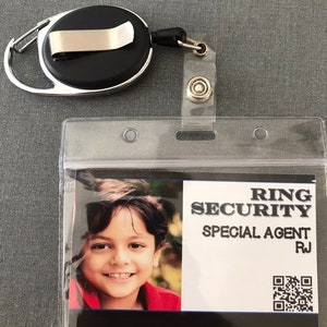 Ring Security Badge ring bearer badge