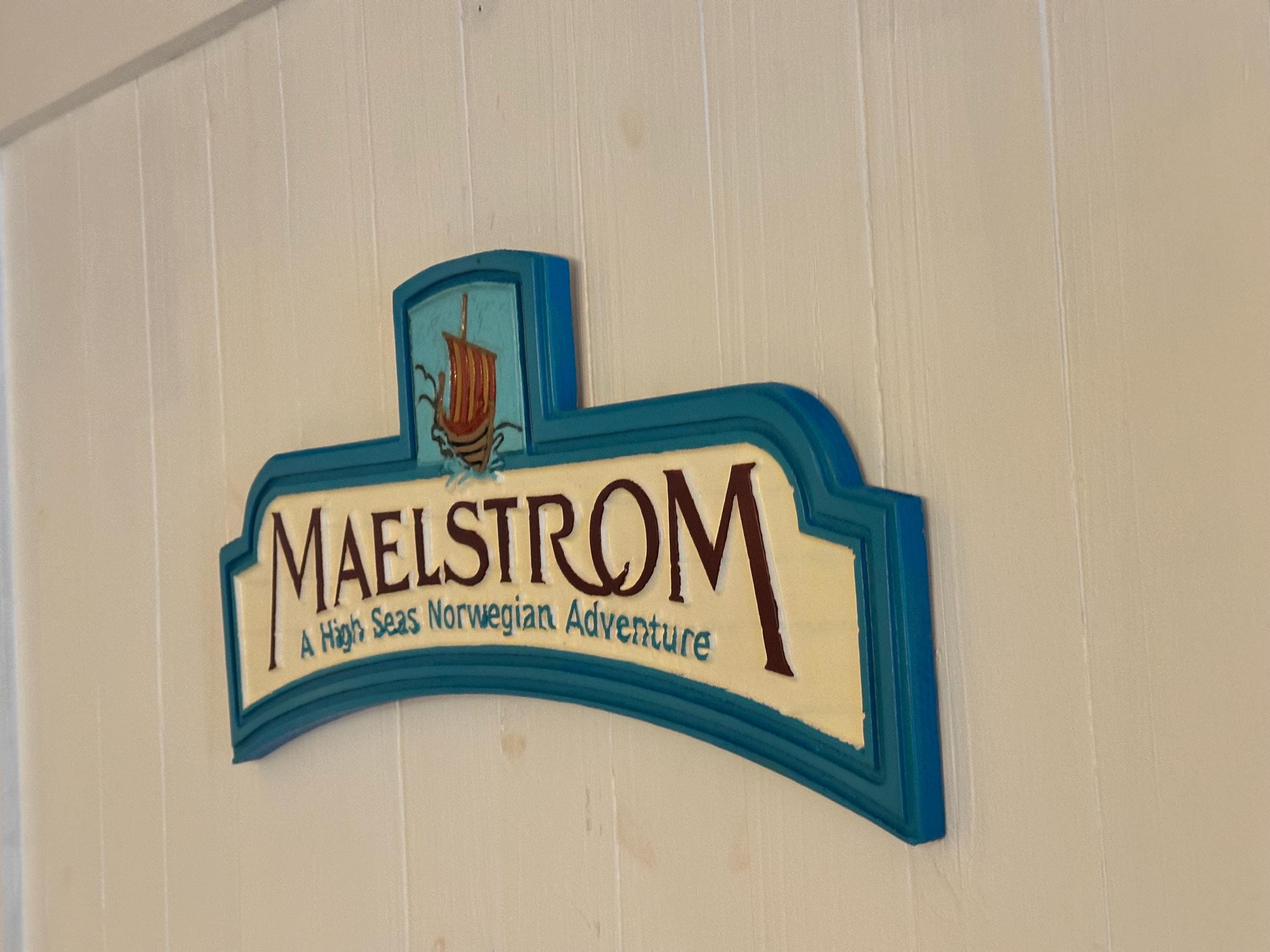 Epcot Ride Signs Solid Wood Maelstrom Ride Sign – Handcrafted Disney Epcot Norway ...