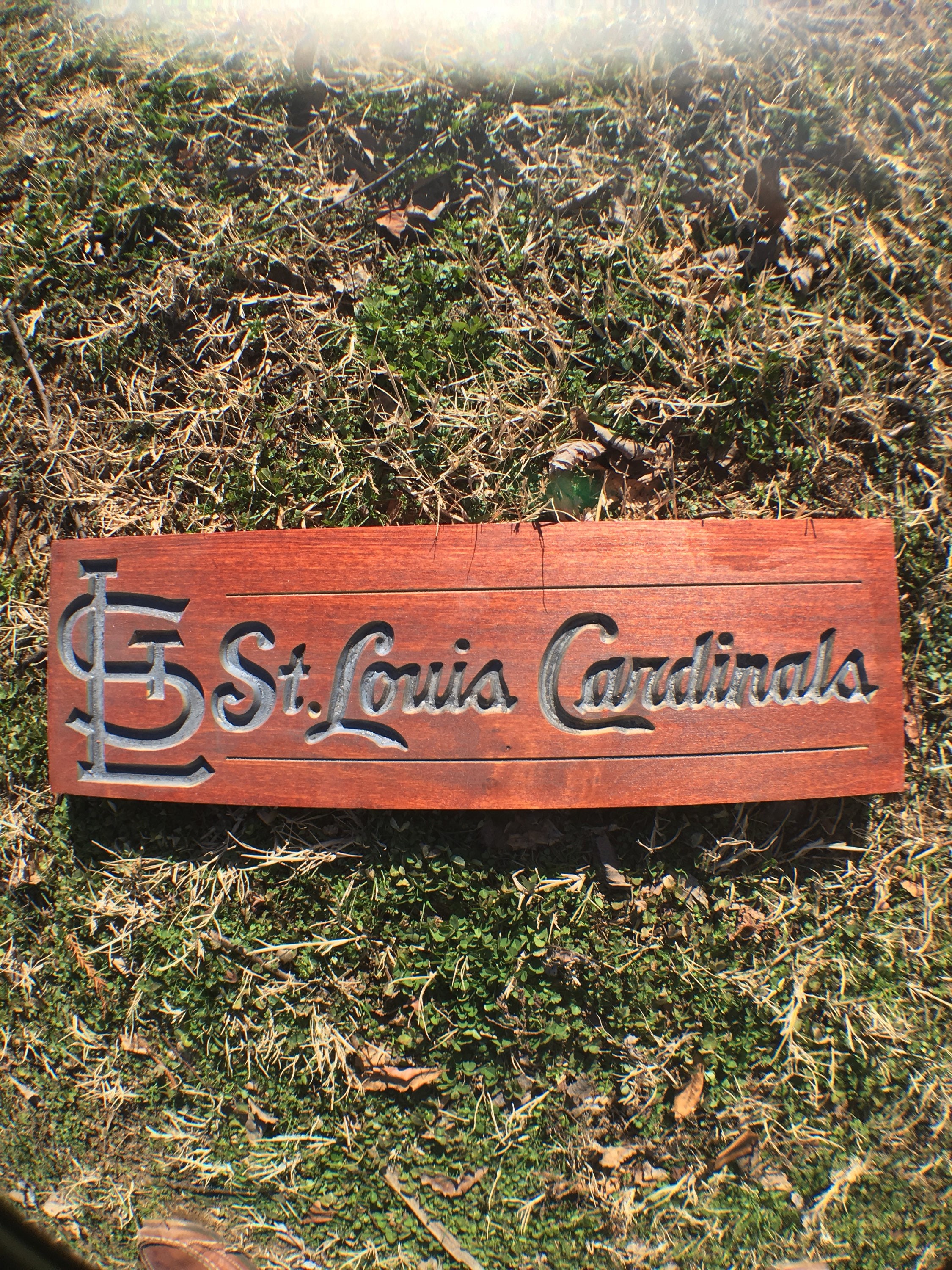 St. Louis Cardinals Sign 11x17 Wood Slogan Design - Caseys Distributing