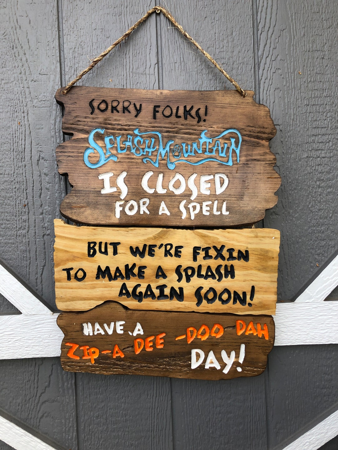 Splash Mountain is Closed Sign Etsy