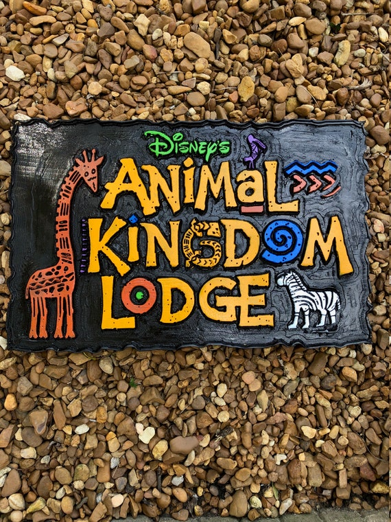 Download Walt Disney World Animal Kingdom Lodge Inspired Solid Wood Etsy