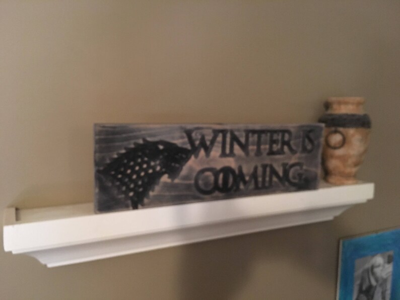 Mother Of Dragons Game Of Thrones Wooden Carved Distressed Sign