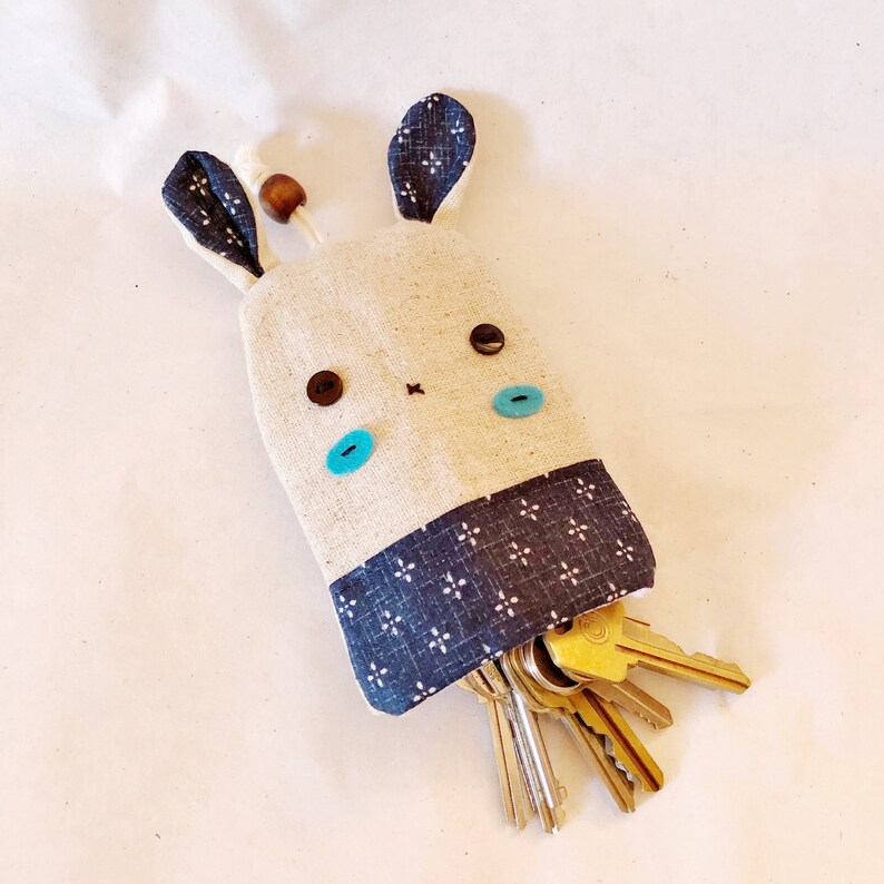 Organic Cotton Key Chain Holder Cotton Key Wrapper Cotton Etsy