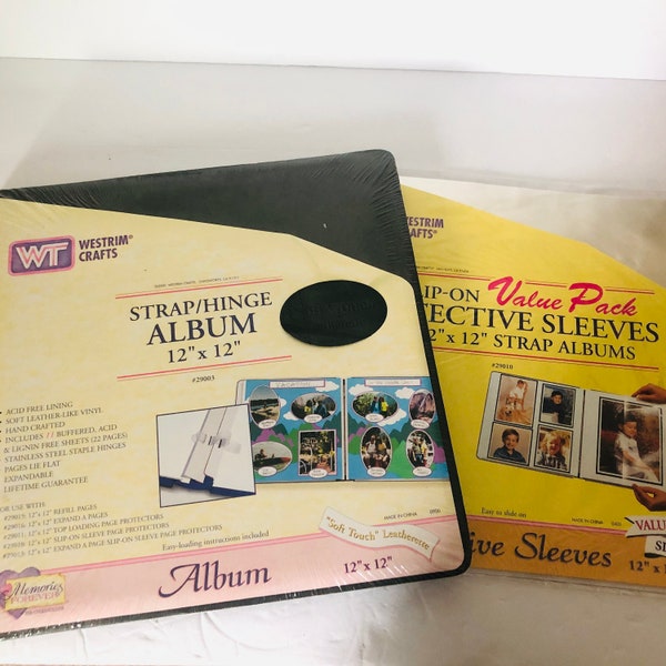 Strap Hinge 12x12 Scrapbook Album Etsy