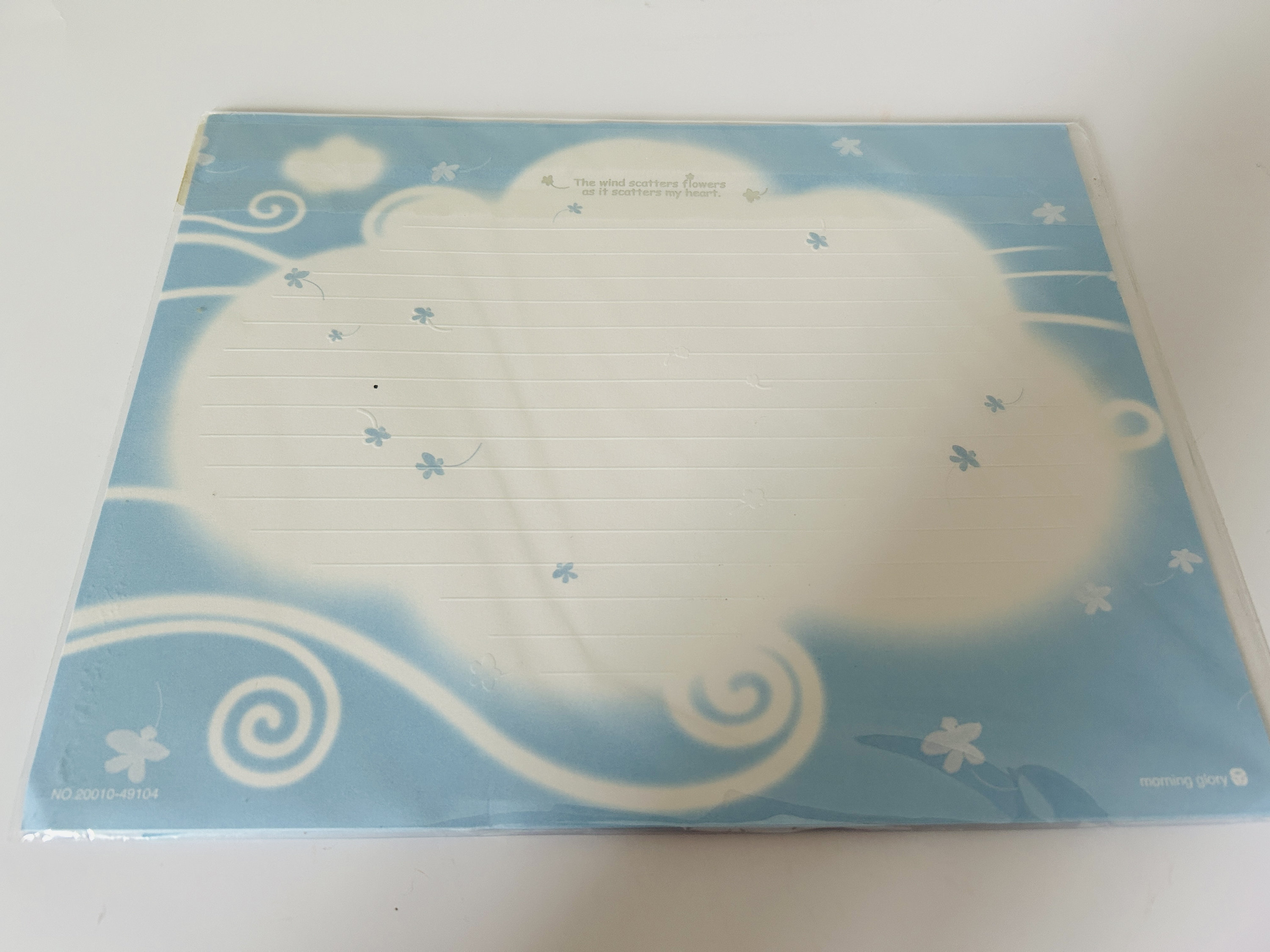 Morning Glory Korean Stationery Letter Set Wind Clouds 3 Envelopes Paper NEW Etsy