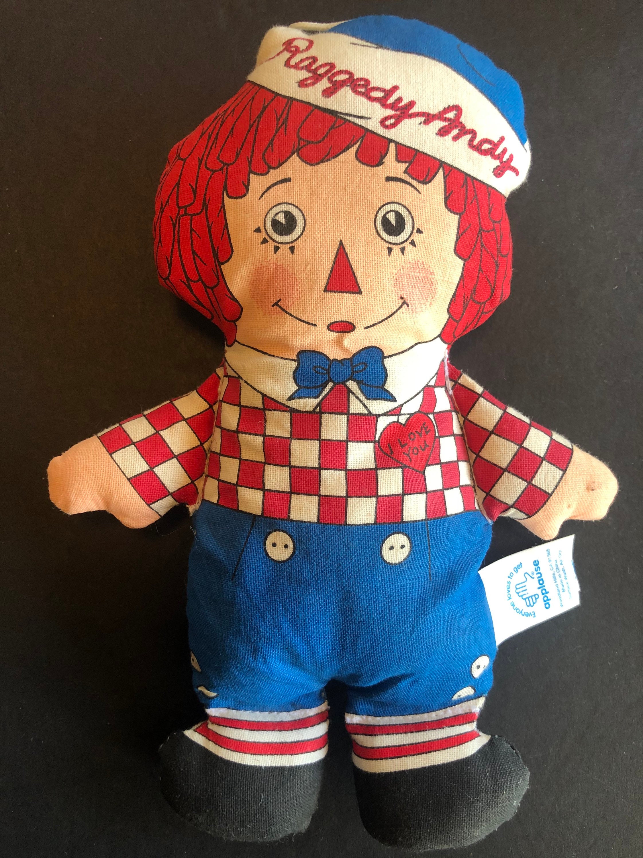 Raggedy Ann and Andy Bean Bag Dolls Small Raggedy Ann Doll Etsy