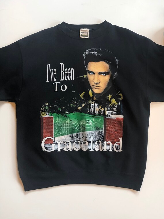 Vintage Elvis sweatshirt, Graceland Elvis Presley… - image 10