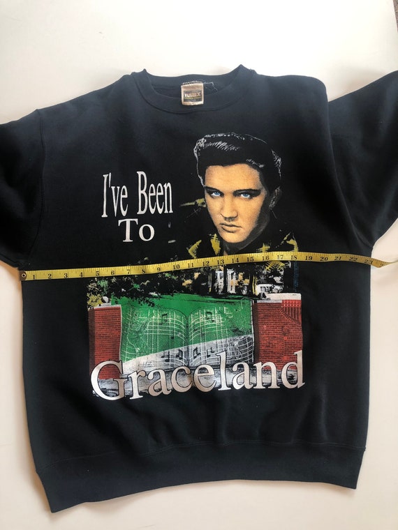 Vintage Elvis sweatshirt, Graceland Elvis Presley… - image 5