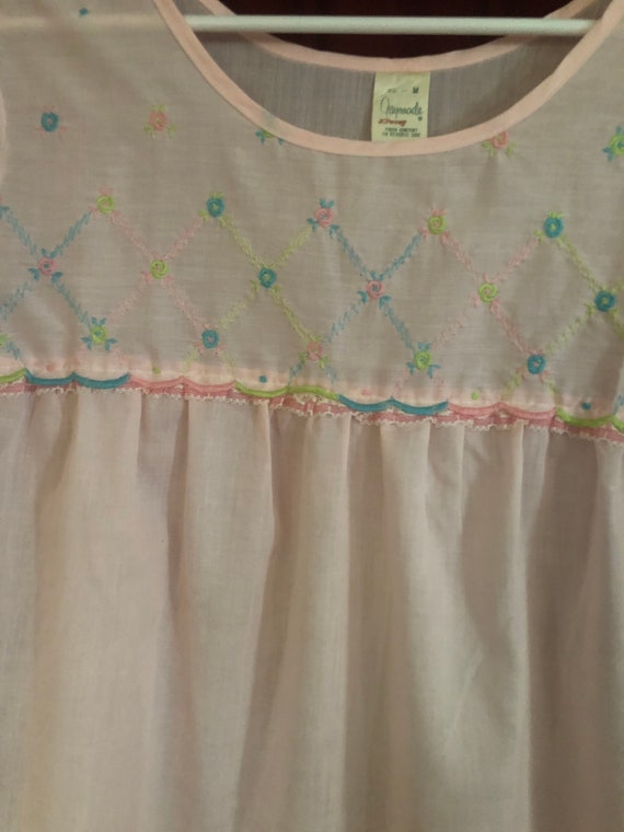 Vintage pink nightgown, Gaymode JC Penny, pink ni… - image 6