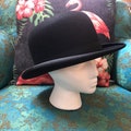 Vintage black derby hat, Maurice Rothschild & Company, size 7 1\/8