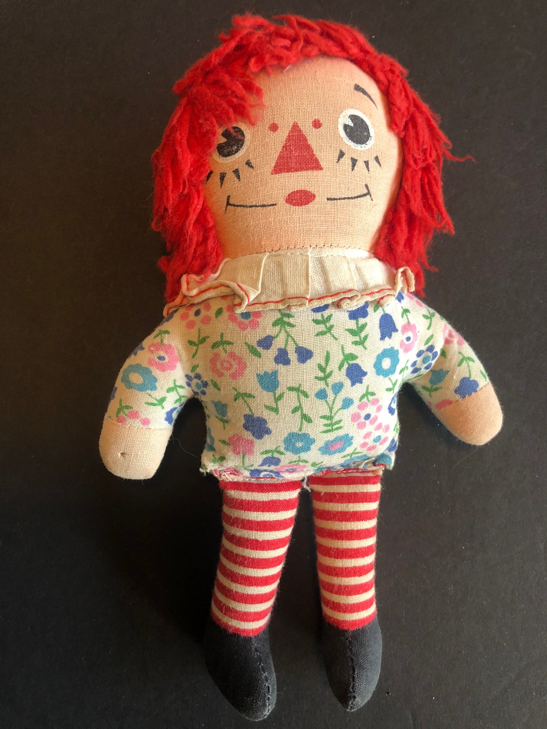 Raggedy Ann and Andy Bean Bag Dolls Small Raggedy Ann Doll Etsy