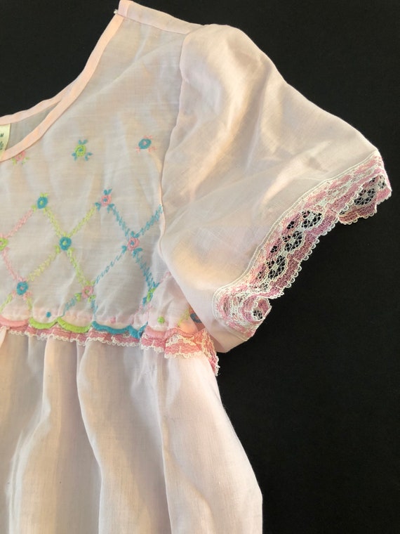 Vintage pink nightgown, Gaymode JC Penny, pink ni… - image 10
