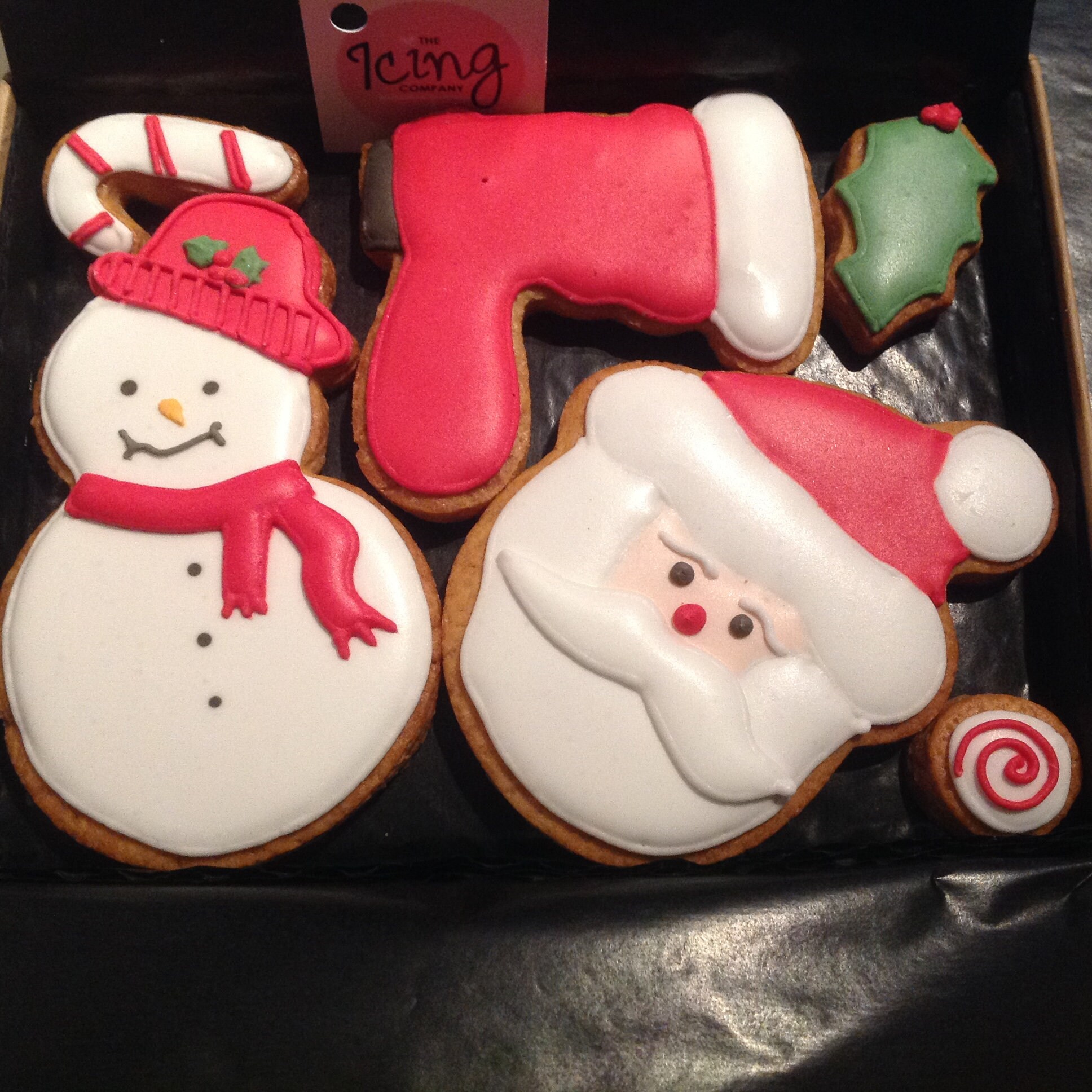 Christmas Iced Biscuit Gift Box Personalised Etsy