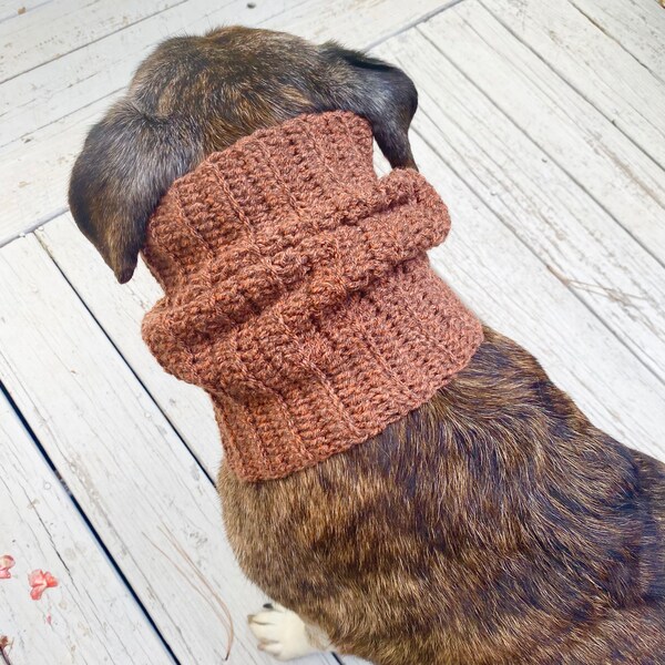 Dog Snood Crochet Pattern / Dog Scarf in 3 sizes plus Hat instructions / Pet Lover Gift / EASY CROCHET pattern