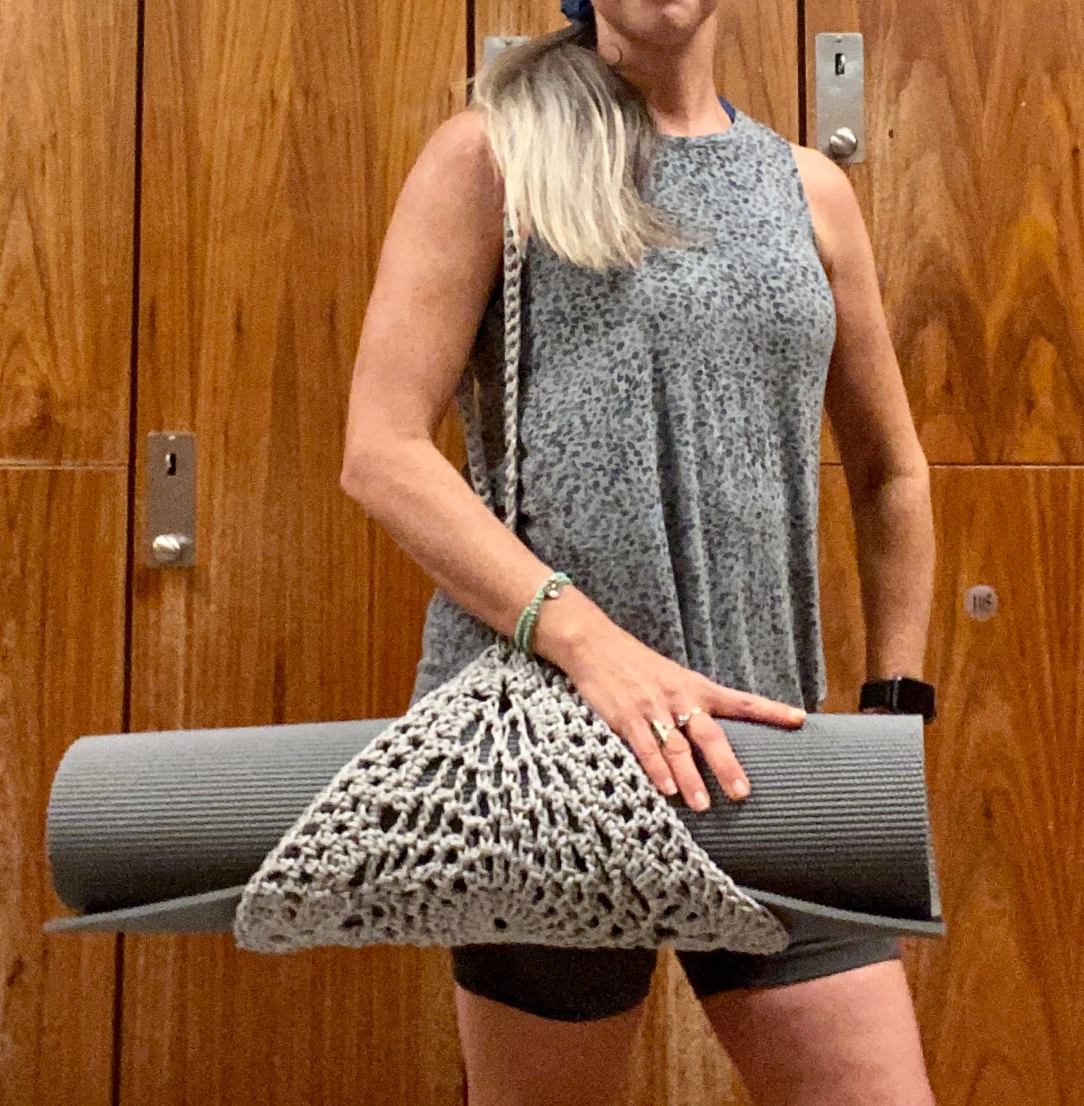 Crochet Pattern for Yoga Mat Carrier With Strap Yogi Tote Bag