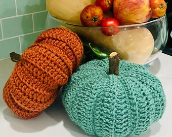 Crochet Pumpkin Pattern: 3 Sizes, Fall Halloween Decor (PDF Pattern)