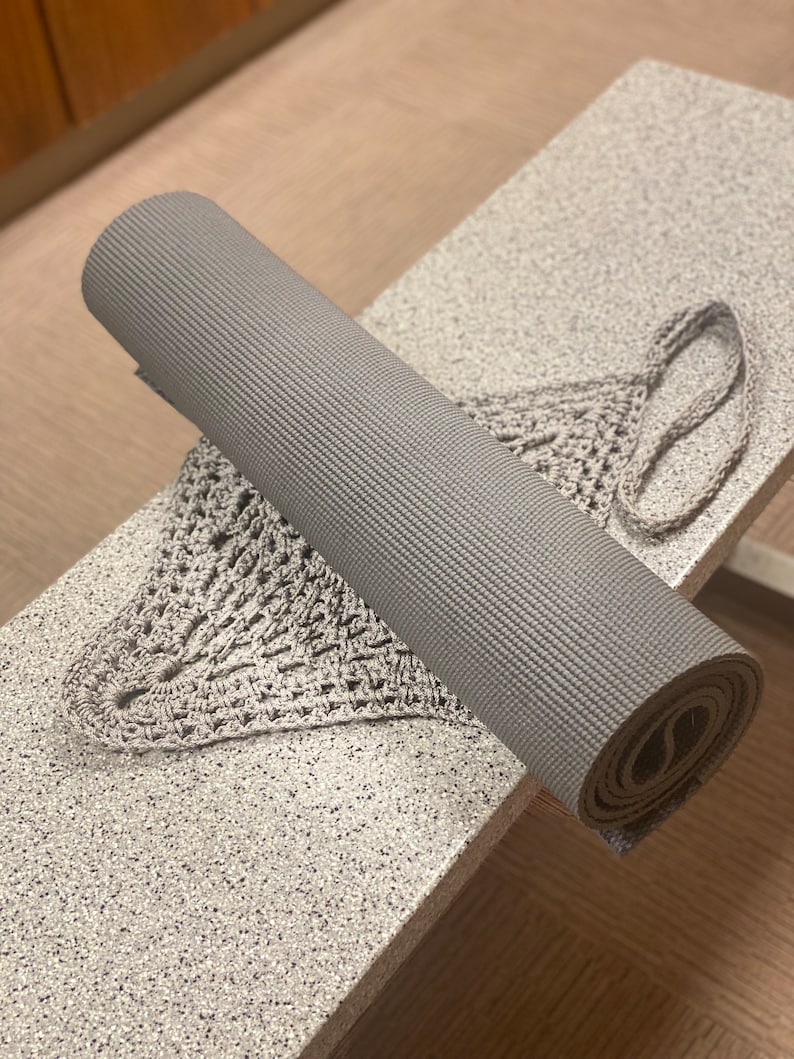 Crochet Pattern Yoga Mat Carrier With Strap Instant Download PDF Boho