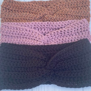 Easy Crochet Headband Pattern / BohoTwisted Headband / Beginner Crochet / Crochet Gift / Christmas Gift