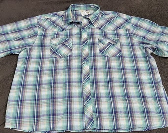 Vintage 90's Rustler by Wrangler Button Down