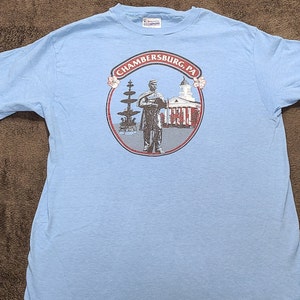 Vintage Hanes 100% Cotton T-Shirt Chambersberg Pennsylvania
