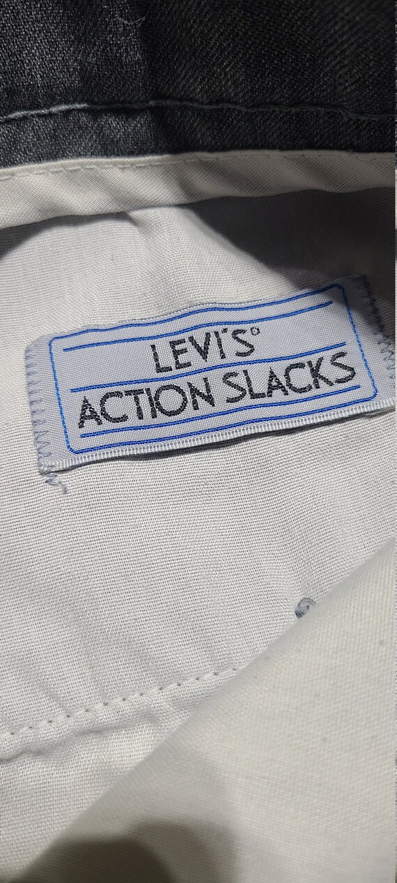 Vintage Gray Levis Action Slacks - image 8