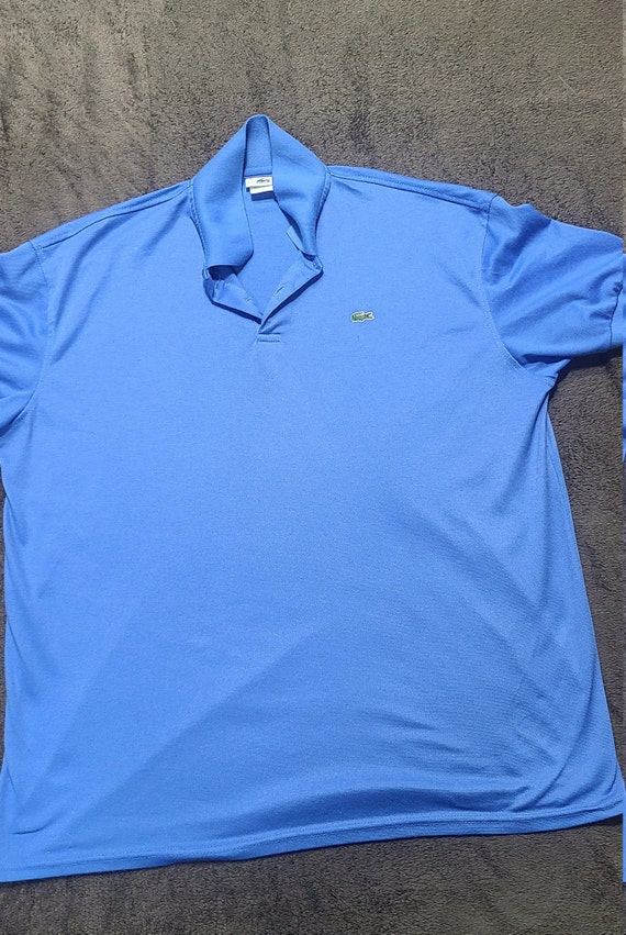 Lacoste LACOSTE Long Sleeve Polo Shirt Size 6 Men's XL cotton blue type Vintage Second Hand