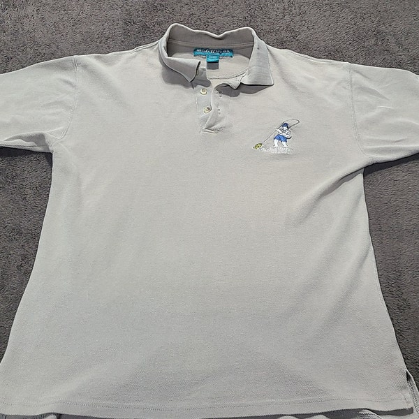 Vintage 1990's Big Dogs "The Reel Master" Polo Shirt