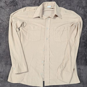 Vintage 1970&#39;s Men&#39;s Golden V Long Sleeve Button Up Shirt