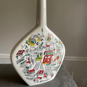 1960s ceramic Munich bottle