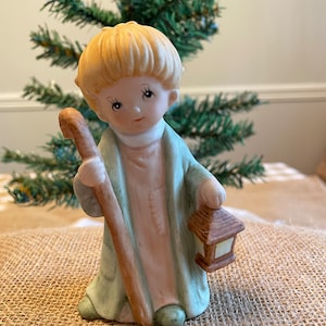 Homco angel boy-green