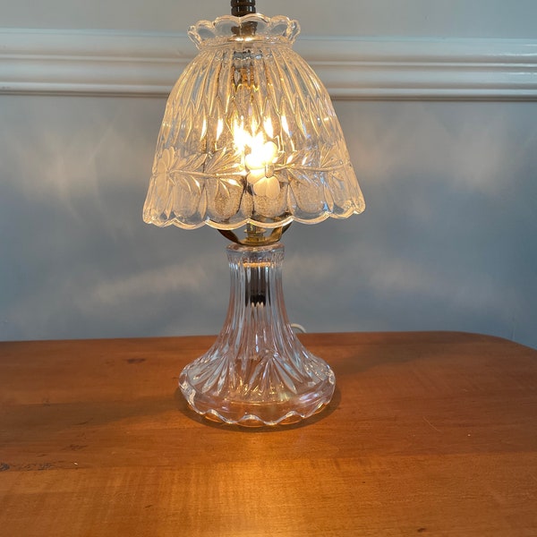 Lead crystal table lamp-Germany