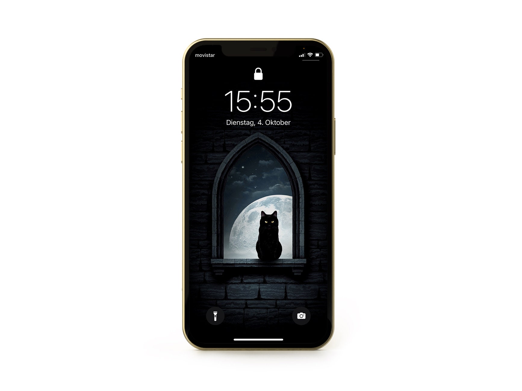 Black Cat Halloween Phone Wallpaper | iPhone & Android Wallpaper | Lock ...