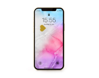 Polyamory Pride Marble Phone Wallpaper | iPhone & Android Wallpaper | Lock Screen | Subtle Poly Wallpaper (new flag 2022) | Digital Download