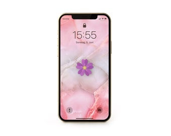 Sapphic Pride Marble Phone Wallpaper | iPhone & Android Wallpaper | Lock Screen | Subtle LGBT+ Background Instagram Story | Digital Download