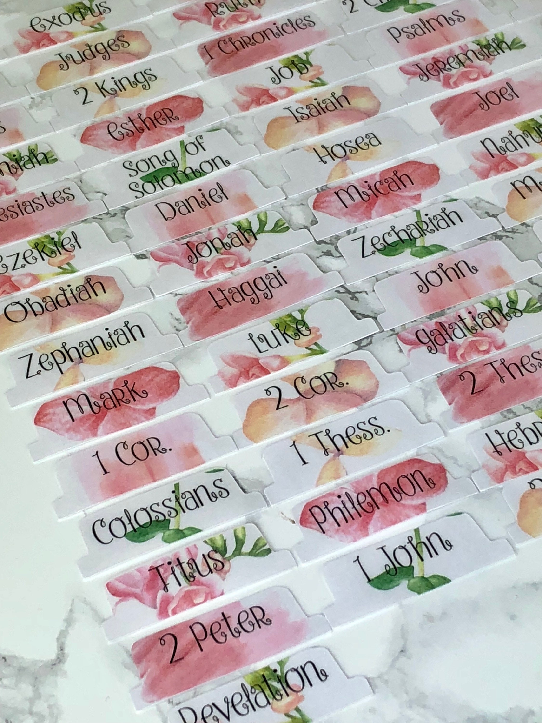 O, Hey There Sweet Pea - Bible Tabs WITH adhesive - Single Sided - EN…