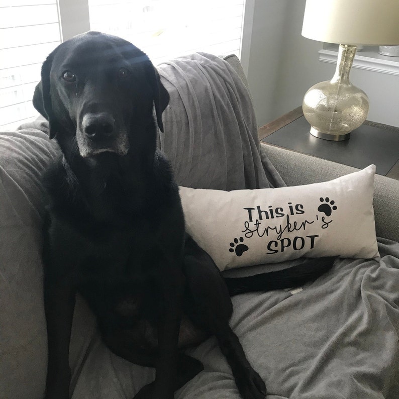 PERSONALIZED This is my spot pillow 12x20 Pillow Cover Etsy
