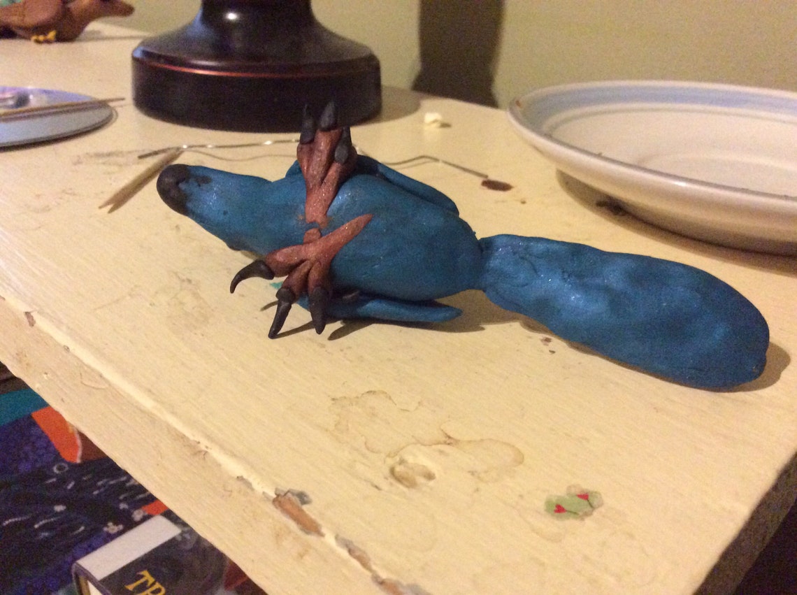 clay velociraptor