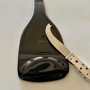 Recycled Wine Bottle - use as unique charcuterie board,  cracker tray, fruit tray, olive tray, spoon rest, bar area, nut tray